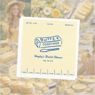 Butter Together Yellow Bridal Shower Napkins