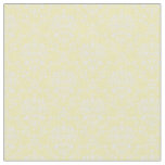 Butter Yellow and White Damask Fabric