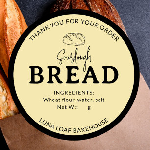 Butter Yellow Bakery Sourdough Bread Sticker