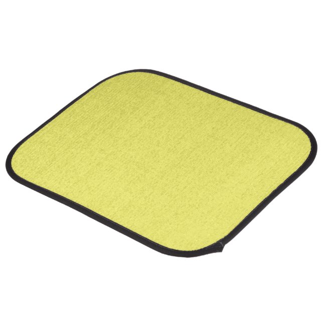 Butter Yellow Car Floor Mat (Rear Angled)