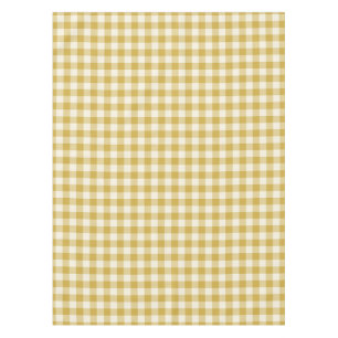 Butter Yellow Classic Checkered Gingham Tablecloth