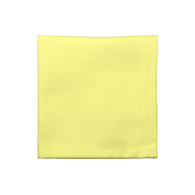 Butter Yellow Cloth Napkin (Quarter Fold)