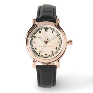 Butter Yellow Dusty Pink Philippians Praying Hands Watch