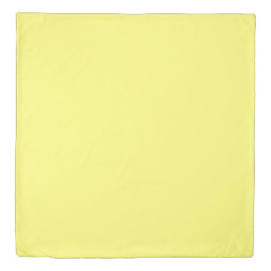 Butter Yellow Duvet Cover