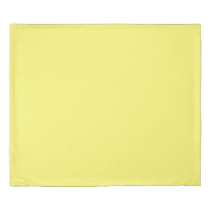 Butter Yellow Duvet Cover
