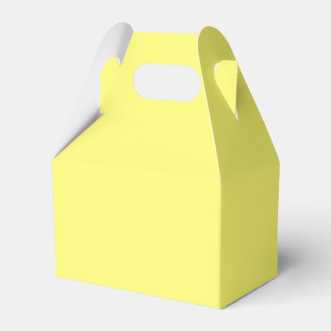 Butter Yellow Favor Boxes (Front Side)