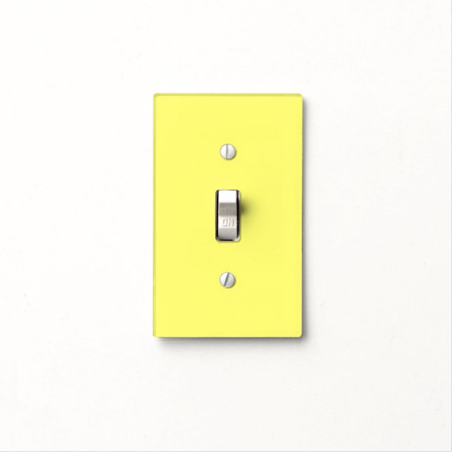 Butter Yellow Light Switch Cover (In Situ)