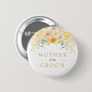 Butter Yellow Mother of the Groom Bridal Shower Button