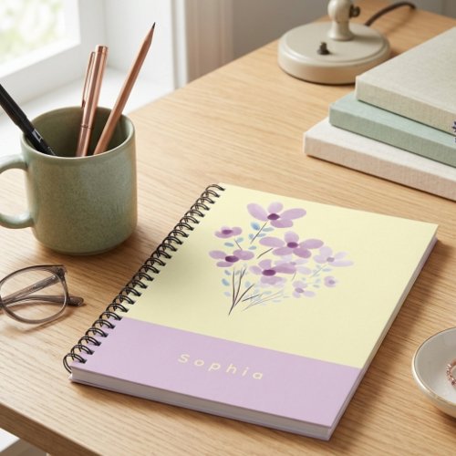 Butter yellow notebook