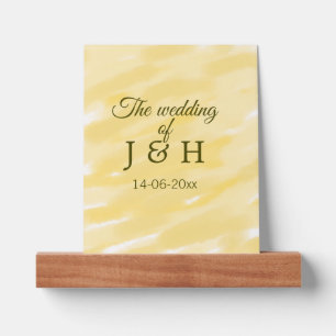 Butter yellow pastel the wedding of couple name le picture ledge