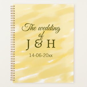 Butter yellow pastel the wedding of couple name le planner