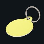 Butter Yellow Pet ID Tag<br><div class="desc">Known for its warm tone,  buttery shades of yellow add instant cheer and a sense of comfort to any space,  while easily complementing other hues. An inviting neutral that sits between pale yellow and creamy off-white,  it can be used in both traditional and modern designs.</div>