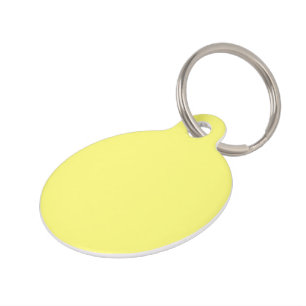 Butter Yellow Pet ID Tag