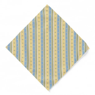 Butter Yellow Powder Blue Heritage Regimental Bandana