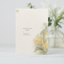 Butter Yellow Sage RSVP Garden Card