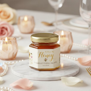Butter Yellow She Found Her Honey Bee Bridal Party Jar Favors