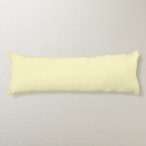 Butter Yellow Solid Color Body Pillow