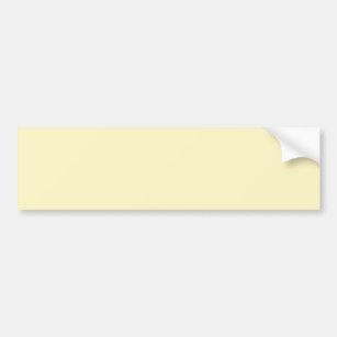 Butter Yellow Solid Color Bumper Sticker