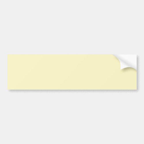 Butter Yellow Solid Color Bumper Sticker