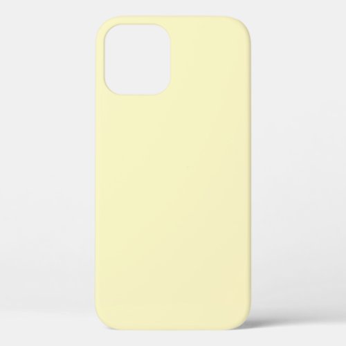 Butter Yellow Solid Color iPhone 12 Case