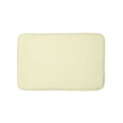 Butter Yellow Solid Color  Classic Elegant Bath Mat