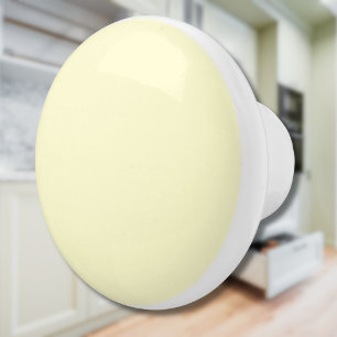 Butter Yellow Solid Color   Classic Elegant Ceramic Knob