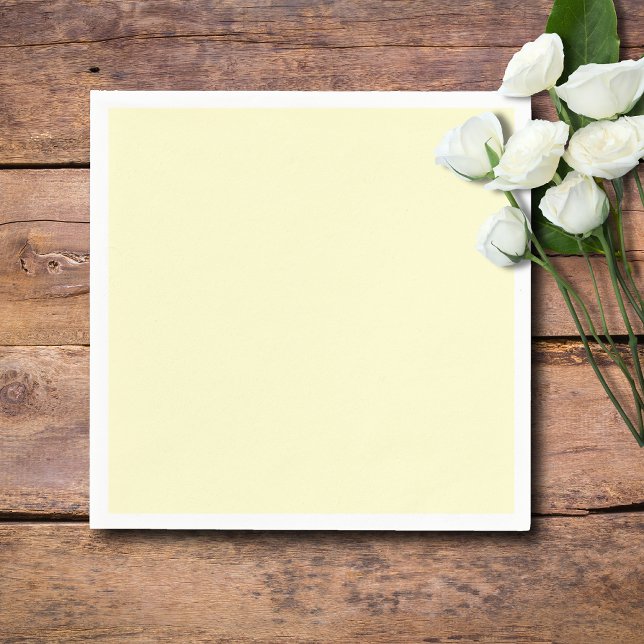Butter Yellow Solid Color | Classic Elegant Napkins (Creator Uploaded)