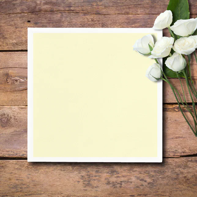 Yellow Simple Elegant Couple Initials Wedding Napkins
