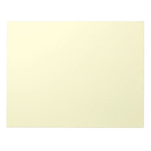 Butter Yellow Solid Color  Classic Elegant Notepad