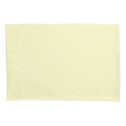Butter Yellow Solid Color  Classic Elegant Pillow Case
