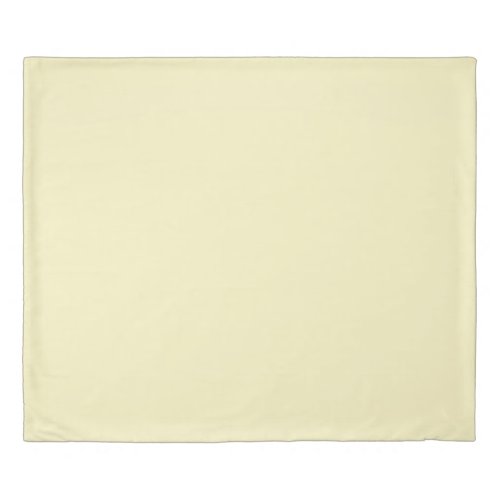 Butter Yellow Solid Color Duvet Cover