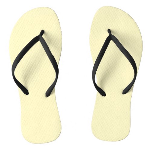 Butter Yellow Solid Color Flip Flops