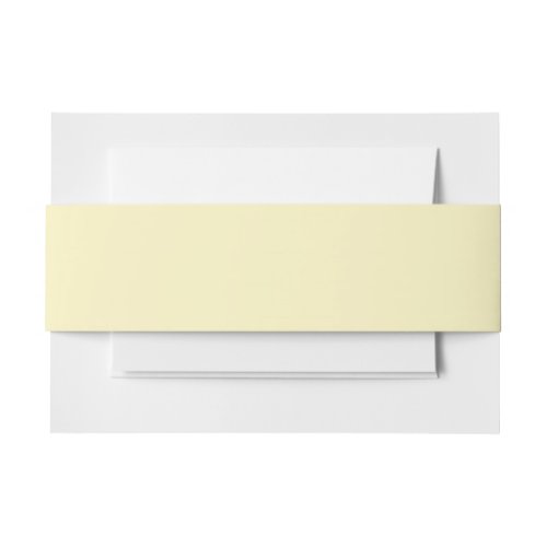 Butter Yellow Solid Color Invitation Belly Band