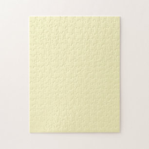 Butter Yellow Solid Color Jigsaw Puzzle