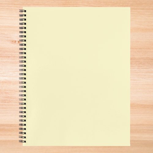 Butter Yellow Solid Color Notebook