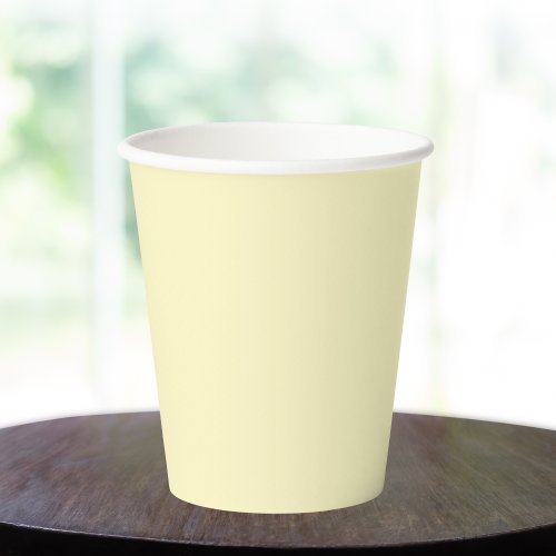 Butter Yellow Solid Color Paper Cups