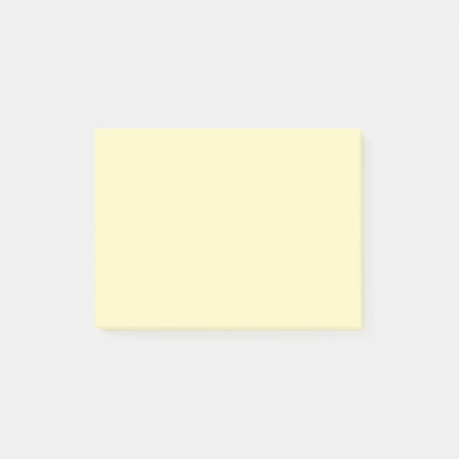 Butter Yellow Solid Color Post-it Notes (Front)