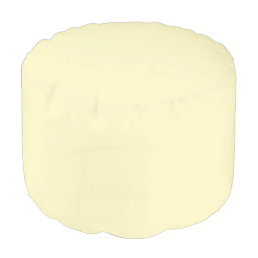 Butter Yellow Solid Color Pouf