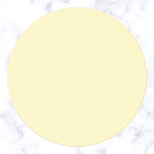 Butter Yellow Solid Color Round Paper Coaster