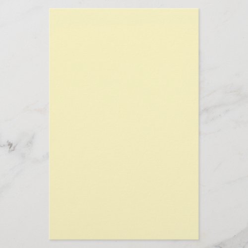 Butter Yellow Solid Color Stationery