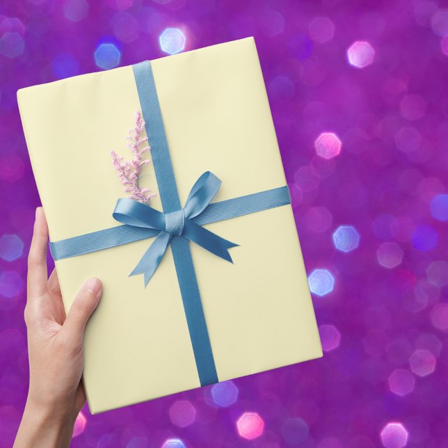 Butter Yellow Solid Color Wrapping Paper (Creator Uploaded)