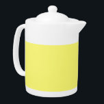 Butter Yellow Teapot<br><div class="desc">Known for its warm tone,  buttery shades of yellow add instant cheer and a sense of comfort to any space,  while easily complementing other hues. An inviting neutral that sits between pale yellow and creamy off-white,  it can be used in both traditional and modern designs.</div>