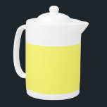 Butter Yellow Teapot<br><div class="desc">Known for its warm tone,  buttery shades of yellow add instant cheer and a sense of comfort to any space,  while easily complementing other hues. An inviting neutral that sits between pale yellow and creamy off-white,  it can be used in both traditional and modern designs.</div>