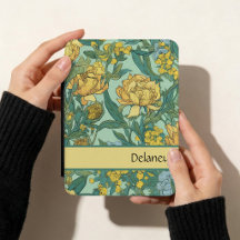 Butter Yellow Vintage Retro Floral