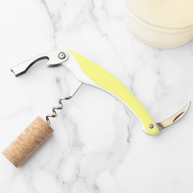 Butter Yellow Waiter's Corkscrew (Front)