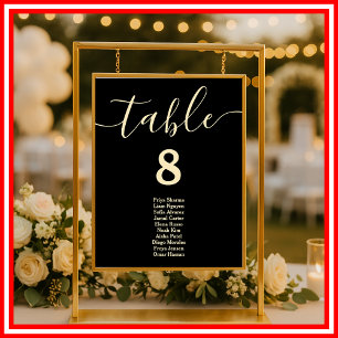 Butter Yellow Wedding Table Seating Chart