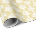 Butter Yellow | White Damask Wrapping Paper<br><div class="desc">This beautiful damask gift wrapping paper is perfect for your gifting needs! Wrap a birthday gift, baby shower gift, bridal shower gift, wedding gift, or gift for any other special occasion. It's also a wonderful choice for wrapping paper crafts : wrapping paper envelopes, wrapping paper bunting, wrapping streamers or wrapping...</div>