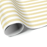 Butter Yellow | White Stripe Wrapping Paper<br><div class="desc">This classic stripe gift wrapping paper is perfect for your gifting needs! Wrap a birthday gift, baby shower gift, bridal shower gift, wedding gift, or gift for any other special occasion. It's also a wonderful choice for wrapping paper crafts : wrapping paper envelopes, wrapping paper bunting, wrapping streamers or wrapping...</div>
