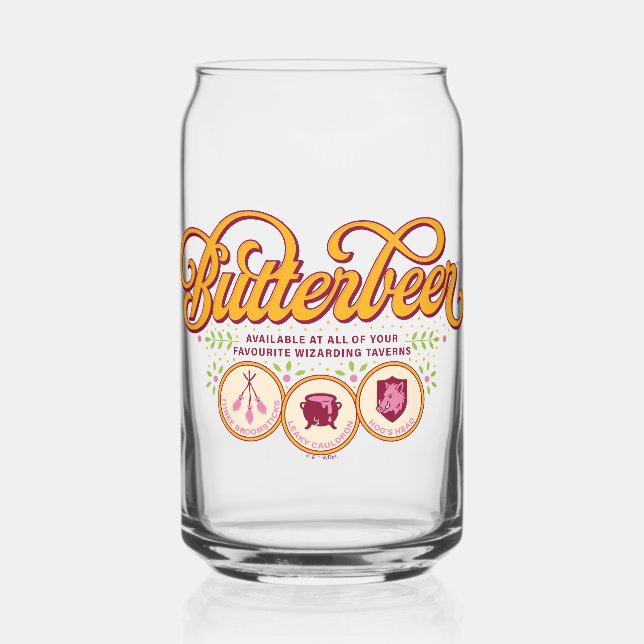 BUTTERBEER™ Available At Wizarding Taverns Can Glass (Front)