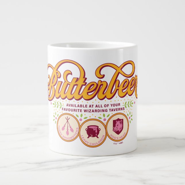 BUTTERBEER™ Available At Wizarding Taverns Giant Coffee Mug (Front)